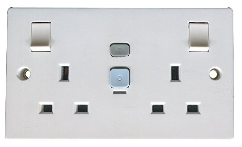 Pro Elec 2898 Steckdose, 2-fach, RCD, 30 mA, 30 ms von PRO-ELEC