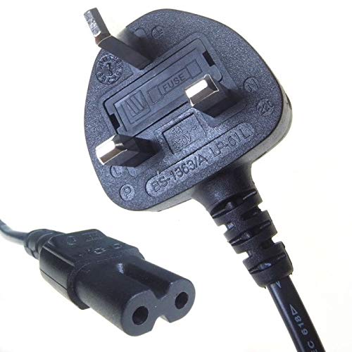 Pro Elec PE01079 Netzkabel, UK-Stecker auf Typ 8, Schwarz, 1 m von PRO-ELEC