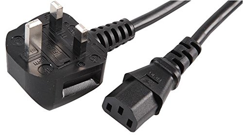 Pro Elec UKIEC10A2,5 m 2,5 m UK-Stecker auf IEC C13-Buchse, Netzkabel, 10 A, Schwarz von PRO-ELEC