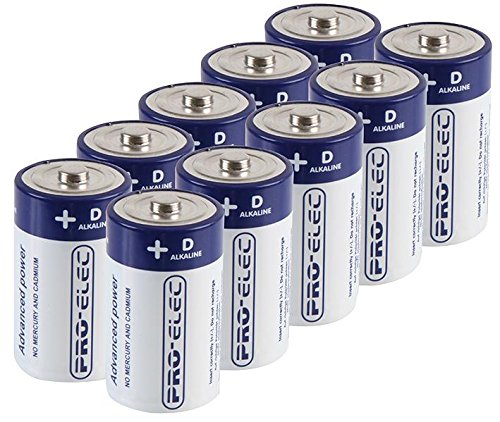 Ultra Alkaline D-Batterien, 10 Stück Ultra Alkaline D-Batterien, 10 Stück von PRO-ELEC