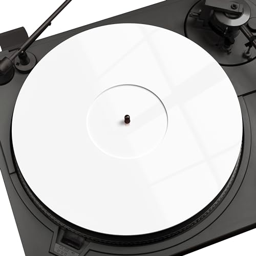 PRO SPIN Weiße Acryl-Plattenspielermatte – Platter Slipmat für 30,5 cm Vinyl-Schallplattenspieler – antistatische Abdeckung, reduziert Geräusche und Geräusche von statischer Aufladung und Staub – PRO SPIN Weiße Acryl-Plattenspielermatte – Platter Slipmat für 30,5 cm Vinyl-Schallplattenspieler – antistatische Abdeckung, reduziert Geräusche und Geräusche von statischer Aufladung und Staub – von PRO SPIN