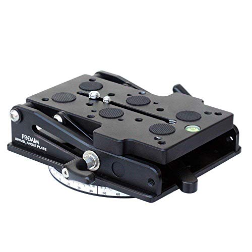 PROAIM CNC-gefertigte Mehrwinkel-Kamera-Nivellierplatte | Verstellbare Kameraplatte für Stativschieber DSLR Video Gear Head (P-SWL) von PROAIM
