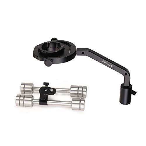 PROAIM Gimbal Brace Adapter für Ronin-S und Zhiyun-Tech Crane 2 Stabilisatoren und Steadycam Arm| 15mm LWS Stangensystem, einstellbar (P-GMBC-01) von PROAIM