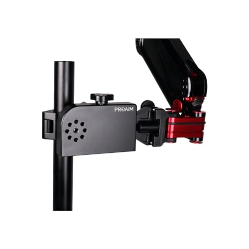 PROAIM Hard Mount Kit für Steadycam/Stoßdämpferarm mit Mitchell Platte&Speed Rail Klemme für 42-50mm Rails| Aus Aluminium, einfache Montage an Mitchell/Euro-Getrieben (P-HMK-01) von PROAIM