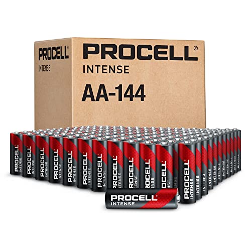 ProCell Intense AA Hochleistungs-Alkalibatterien (144er Pack), 10 Jahre Haltbarkeit, Großpackung für Hochleistungs-Profi-Geräte von PROCELL