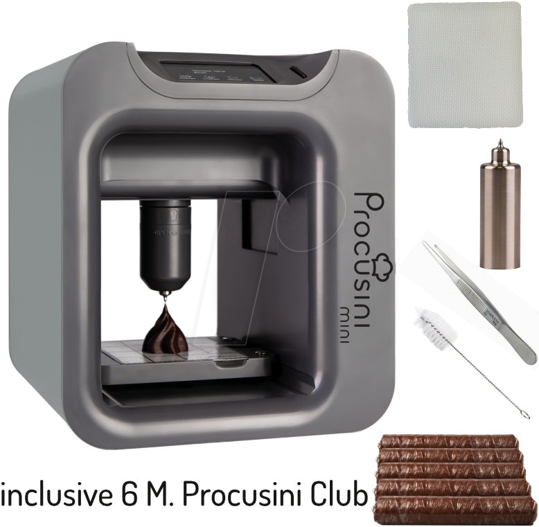 PROCUSINI 00060B - 3D-Schokodrucker, Procusini mini, Basic-Paket von PROCUSINI