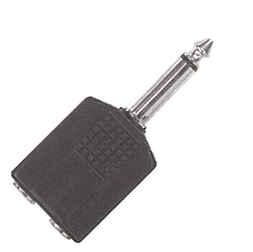 Proel AT160 2 x 6.3 mm 6.3 mm Schwarz Kabel-Adapter – Adapter für Kabel (2 x 6.3 mm, 6.3 mm, männlich/weiblich, Schwarz, Acrylnitril-Butadien-Styrol (ABS)) von PROEL