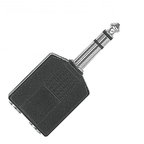 Proel AT170 2 x 6.3 mm 6.3 mm Schwarz Kabel-Adapter – Adapter für Kabel (2 x 6.3 mm, 6.3 mm, männlich/weiblich, Schwarz, Acrylnitril-Butadien-Styrol (ABS)) von PROEL