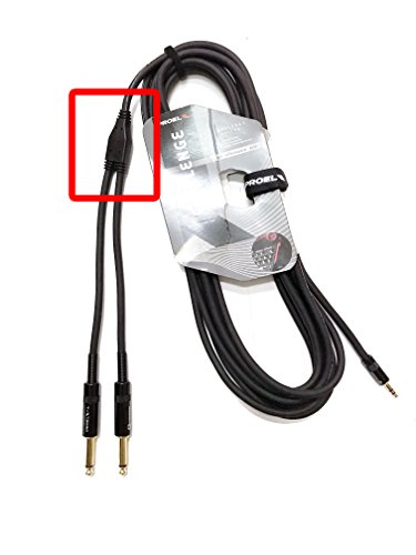 Proel CHLP170LU5 Professionelles Y-Kabel (Yongsheng 3,5mm Stereo-Klinke auf 2 x Yongsheng 6,3mm Mono-Klinke, vergoldete Kontakte, 5m) schwarz von PROEL