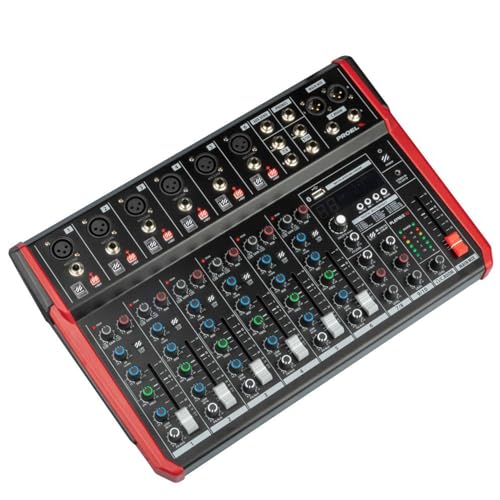 Proel PLAYMIX10 Audio-Mixer mit 10 Eingängen, Bluetooth-Modul, MP3-Player, Stereo-Aufnahme über USB, Schwarz mit roter Oberfläche Proel PLAYMIX10 Audio-Mixer mit 10 Eingängen, Bluetooth-Modul, MP3-Player, Stereo-Aufnahme über USB, Schwarz mit roter Oberfläche von PROEL