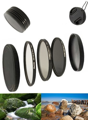 Digital Slim Filter Komplettset Pro für 37mm Objektive - Slim UV MC Pro II - Slim Zirkular Polfilter - Slim ND64 Neutral Graufilter + Bonus von PROFOX
