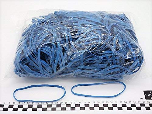 Progom - Gummibänder - 120(Ø75) mm x 5mm - blau - 1 kg beutel von PROGOM