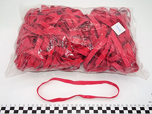 Progom - Gummibänder - 200(Ø127) mm x 10mm - rot - 1 kg beutel von PROGOM