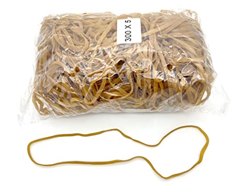 Progom - Gummibänder – 300 (Ø190) mm x 5 mm – Blond – Beutel mit 1 kg von PROGOM