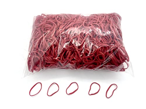 Progom - Gummibänder – 50 (Ø32) mm x 3 mm – rot – 1 kg Beutel von PROGOM
