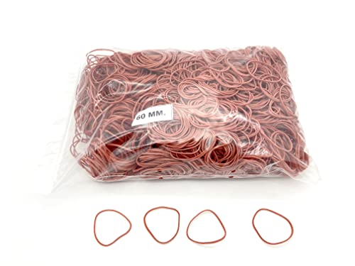 Progom - Gummibänder - 60(Ø38) mm x 1.7mm - rot - 1kg beutel von PROGOM