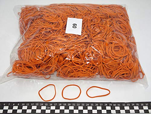 Progom - Gummibänder - 60(Ø38 mm) x 1,7 mm - Orange -1 kg Beutel von PROGOM