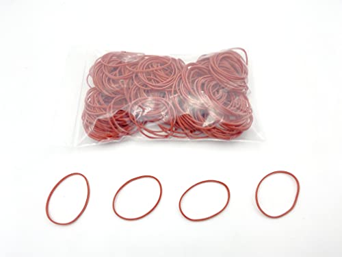 Progom - Gummibänder – Rot – 60 mm x 1,7 mm – Beutel 100 g von PROGOM