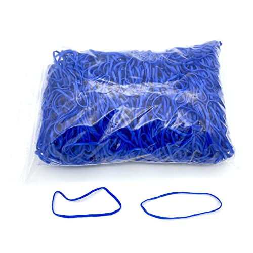 Progom - Gummibänder ohne Latex (TPR) – 120 (Ø76) mm x 3 mm – Farbe Blau – Beutel mit 1 kg von PROGOM
