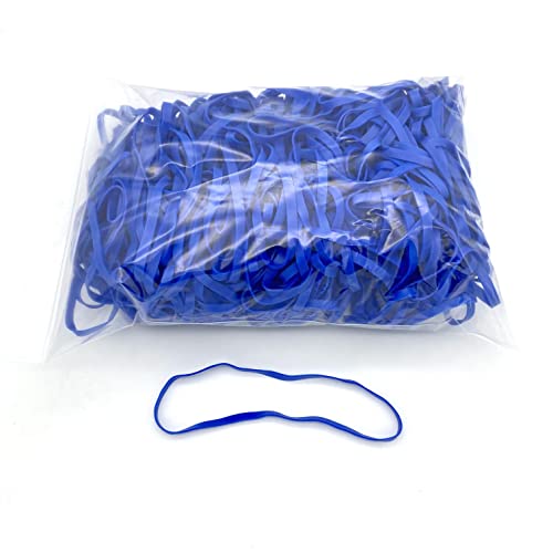 Progom - Gummibänder ohne Latex (TPR) – 180 (Ø115) mm x 6 mm – Farbe Blau – Beutel mit 1 kg von PROGOM