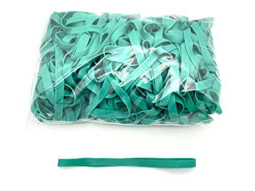Progom - Gummibänder ohne Latex (TPR) – 200 (Ø127) mm x 10 mm – Farbe: Grün – Beutel mit 1 kg von PROGOM
