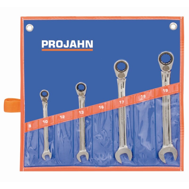 Projahn GearTech Ratschenschlüssel-Set metrisch umschaltbar 4-teilig 10 - 19 mm Projahn GearTech Ratschenschlüssel-Set metrisch umschaltbar 4-teilig 10 - 19 mm von PROJAHN Präzisionswerkzeuge GmbH
