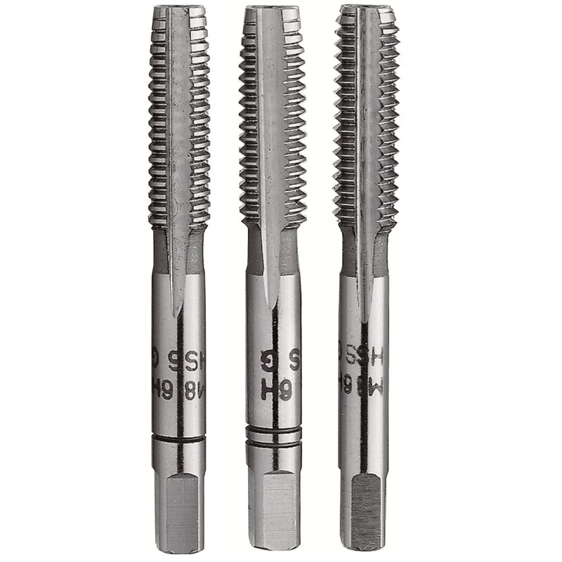 Projahn Handgewindebohrersatz 3-teilig HSS-G DIN 352 BSW Grobgewinde (BS 84) - 7/32 Zoll von PROJAHN Präzisionswerkzeuge GmbH