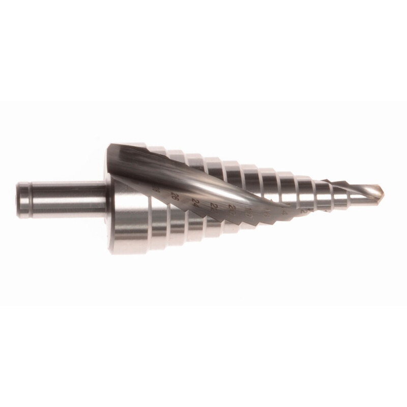 Projahn Mehrstufenbohrer mit Spiralnute HSS-Co für Stahl- und Edelstahlbleche - 6 - 30 mm von PROJAHN Präzisionswerkzeuge GmbH