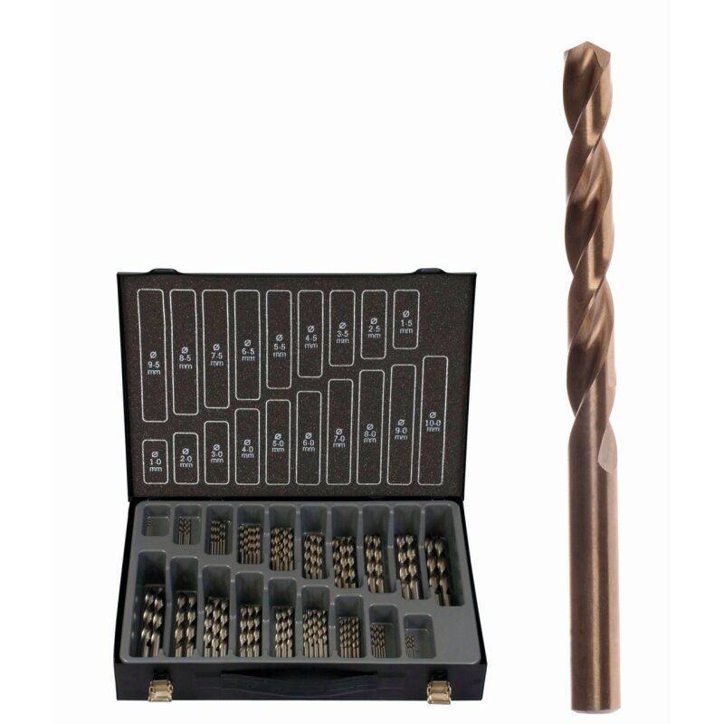 Projahn Metall-Magazin Spiralbohrer BASIC HSS-Co DIN 338 - 1 bis 10 mm - 170-teilig Projahn Metall-Magazin Spiralbohrer BASIC HSS-Co DIN 338 - 1 bis 10 mm - 170-teilig von PROJAHN Präzisionswerkzeuge GmbH