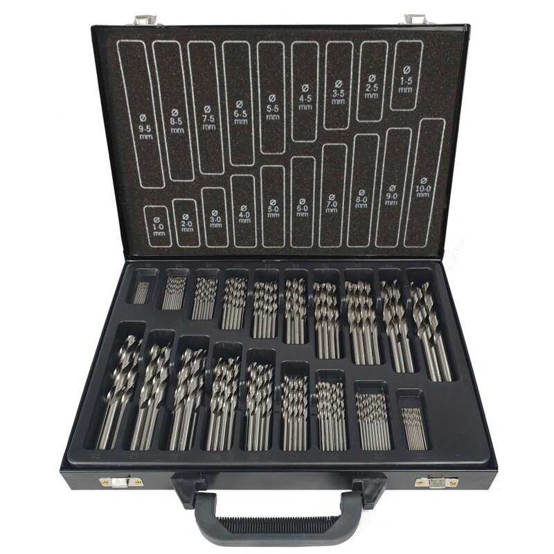 Projahn Metall-Magazin Spiralbohrer BASIC HSS-G DIN 338 - 1 bis 10 mm - 170-teilig von PROJAHN Präzisionswerkzeuge GmbH