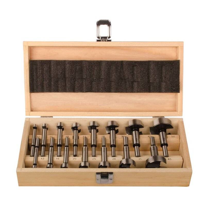 Projahn Sortiment Forstnerbohrer ECO 15 bis 35 mm - 15-teilig in Holzkasten von PROJAHN Präzisionswerkzeuge GmbH