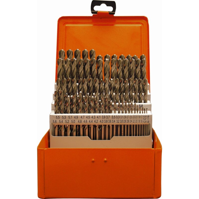 Projahn Sortiment Spiralbohrer HSS-Co 5% DIN 338 Typ S SPEED - 1 bis 5,9 mm - 50-teilig Projahn Sortiment Spiralbohrer HSS-Co 5% DIN 338 Typ S SPEED - 1 bis 5,9 mm - 50-teilig von PROJAHN Präzisionswerkzeuge GmbH