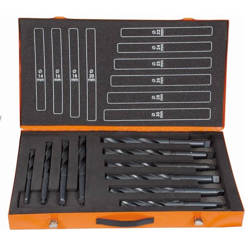 Projahn Sortiment Spiralbohrer mit Morsekegel HSS DIN 345 Typ N - 14 bis 30 mm - 10-teilig von PROJAHN Präzisionswerkzeuge GmbH