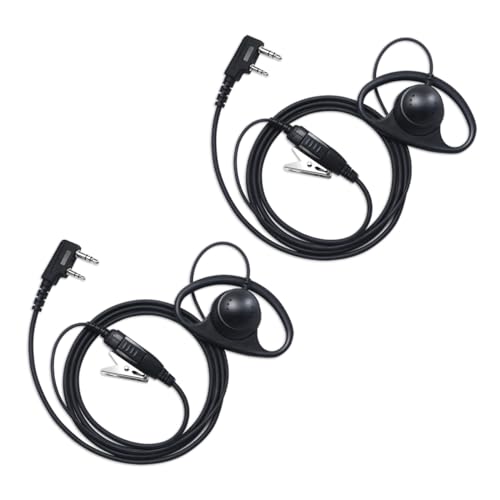 PROMAXPOWER Headset Funkgerät Kompatibel mit Kenwood Baofeng UV-5R 777 888S UV-82 TH-22AT TH-25 TK-3100, D-förmiges Ohrhörer Inklusive PTT-Mikrofon, 2 Pin Headset Funkgerät, 2 Stuck PROMAXPOWER Headset Funkgerät Kompatibel mit Kenwood Baofeng UV-5R 777 888S UV-82 TH-22AT TH-25 TK-3100, D-förmiges Ohrhörer Inklusive PTT-Mikrofon, 2 Pin Headset Funkgerät, 2 Stuck von PROMAXPOWER