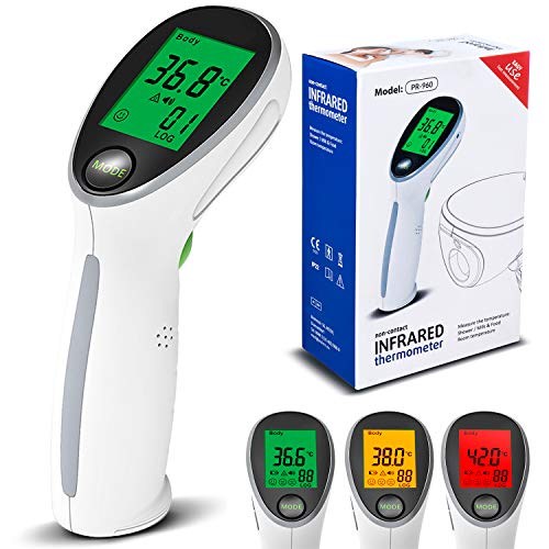 ProMedix PR-960 2 in 1 Fieberthermometer Oberflächenthermometer Infrarot Thermometer Stirnthermometer Berührungslos Digital von PROMEDIX P