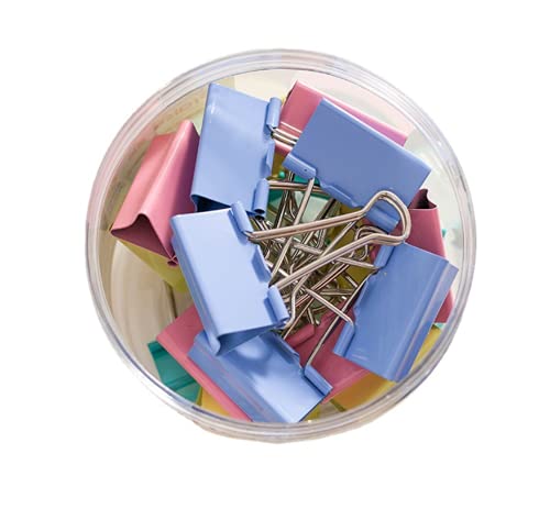 24 Stück bunte extra große Binder-Clips 5,1 cm für Büro (12) von PROMISE FLOURISH