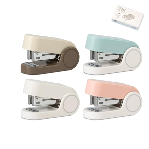 PROMISE FLOURISH Heftgerät Desktop Hefter, Multifunktionaler Hefter, Mini Hefter und 4 Box Heftklammern für Büro, Schule, Familie, Studenten von PROMISE FLOURISH