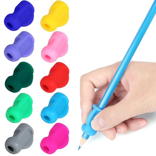 PROPOG Schreibhilfe für Stift Kinder, 10 Stück Stifthalter Kinder Hilfe Silikon Schreibhilfe Stifthaltung Ergonomische Stifte Kinder für Linkshänder oder Rechtshänder PROPOG Schreibhilfe für Stift Kinder, 10 Stück Stifthalter Kinder Hilfe Silikon Schreibhilfe Stifthaltung Ergonomische Stifte Kinder für Linkshänder oder Rechtshänder von PROPOG
