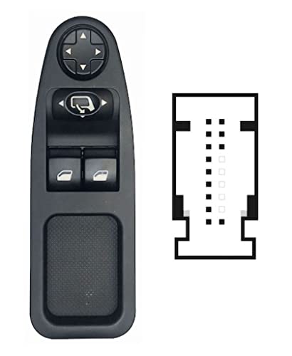 Fensterheber Knopf hergestellt für Peugeot Expert ab 2007 SX Tasten 13 PIN 2 T. v.Ret el Ripie 6554ZJ von PROPOSTEONLINE
