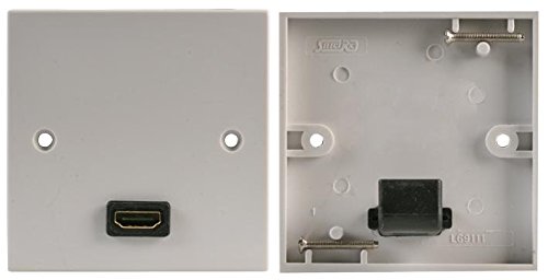 AV-Wandplatte mit 1 x 90° HDMI-Buchse von PROSIGNAL