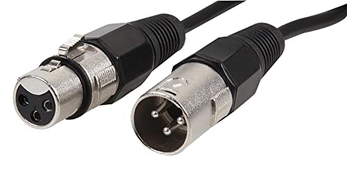 Mikrofonkabel, XLR-Stecker auf XLR-Buchse, 1,5 m, Nickel von PROSIGNAL