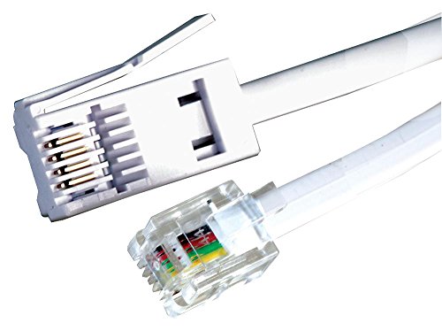 Pro Signal 31034R Telefonkabel, RJ11 auf BT-Stecker, 1 m, Weiß von PROSIGNAL