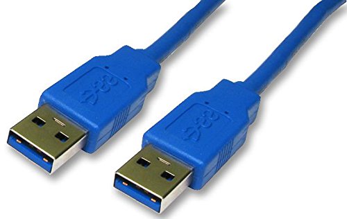 Pro Signal CAC250020 Kabel (USB 3.0 A Stecker auf A-Stecker, 3 m) Blau von PROSIGNAL