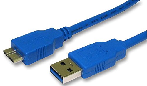 Pro Signal CAC250026 USB 3.0 A Stecker auf Micro B Stecker, 1,8 m, Blau von PROSIGNAL