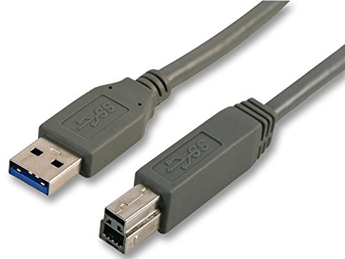 Pro Signal CAC250033 USB 3.0 A-Stecker auf B-Stecker, 3 m, Grau von PROSIGNAL