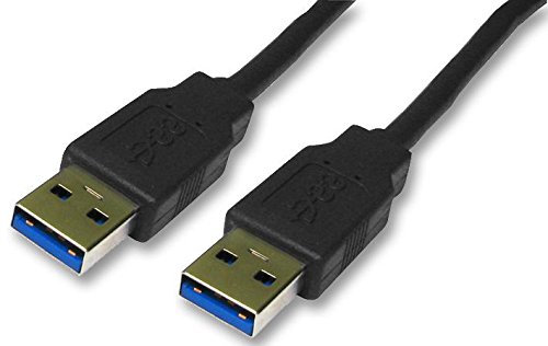 Pro Signal CAC250040 USB 3.0 A-Stecker auf A-Stecker, 1,8 m, Schwarz von PROSIGNAL