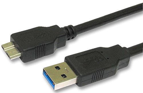 Pro Signal CAC250047 USB 3.0 A Stecker auf Micro B Stecker, 1,8 m, Schwarz von PROSIGNAL