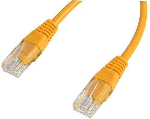 Pro Signal CCAPLEAD 0.2MYELLOW RJ45 Ethernet Patchkabel mit CCA Leiter, 0,2 m, Gelb von PROSIGNAL