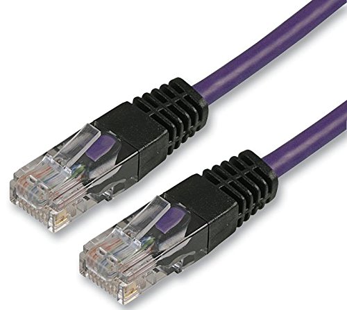 Pro Signal Cat5e Crossover-Kabel, 0,5 m, Violett von PROSIGNAL
