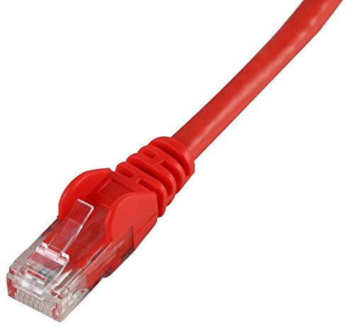 Pro Signal Ethernet-Patchkabel (Cat6, snagless, UTP, 0,5 m) Rot von PROSIGNAL